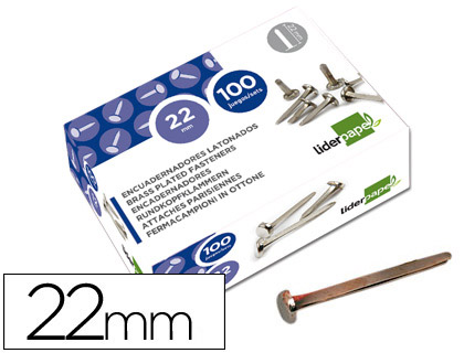 [2002829] LIDERPAPEL - ENCUADERNADORES N.4 22 MM -CAJA DE 100 (Ref.FS12)