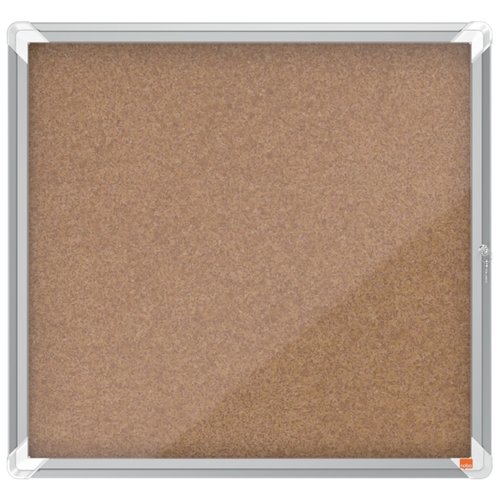 [1164660] NOBO - Vitrina fondo corcho 69,2x75,2 cm marco aluminio Crista acrílico (Ref.1902562)