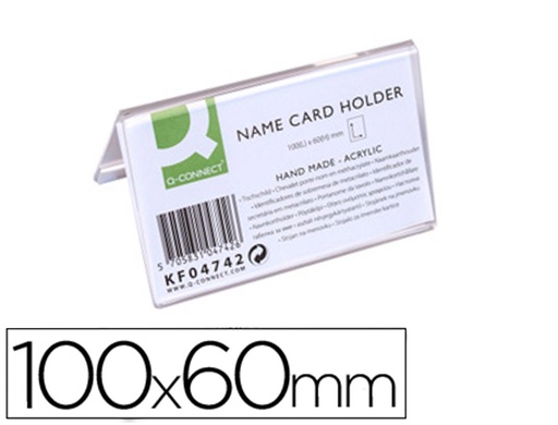 [2039939] Q-CONNECT - IDENTIFICADORES SOBREMESA METACRILATO TAMAÑO 100X60 MM 5729 (Ref.KF04742)