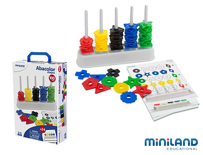 [9152444] MINILAND - Abaco con surtido de formas y colores (Ref. 95270)