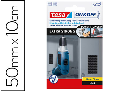 [9078076] TESA - Adhesivo On&Off 50mmx100xmm Extra fuerte 55228-00002-02 (Ref.55228-00000-02)