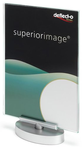 [2155292] DEFLECTO - Expositor giratorio Superior Image 380x230x265 mm base metalizada (Ref.691101)