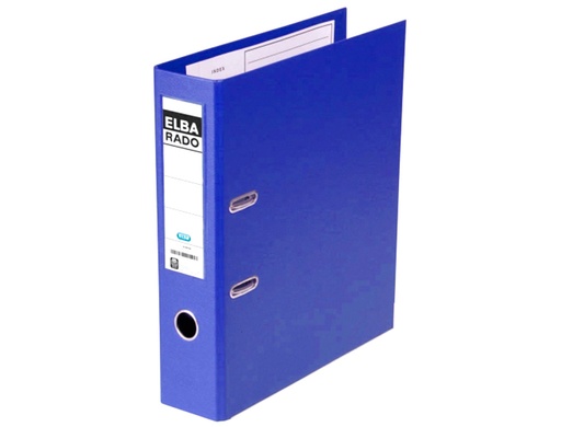 [1314976] ELBA - Archivador de Palanca Rado Plast Folio Lomo 80mm Azul (Ref.100022760)