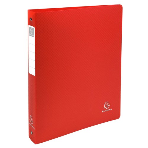 [1444200] EXACOMPTA - Carpeta anillas A4 4-30 MM Rojo Polipropileno semirigido (Ref.51395E)