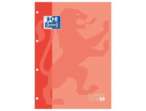 [9074363] OXFORD - Recambio cuaderno 80h A4 Cuadricula 5x5 Naranja (Ref.400041234)