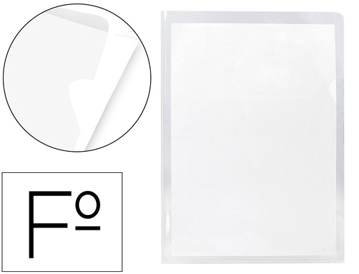 [2001435] Q-CONNECT - CARPETA DOSSIER UÑERO PLASTICO FOLIO TRANPARENTE (Ref.KF15083)