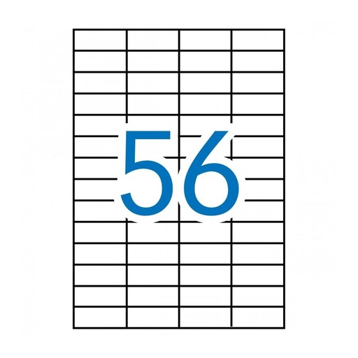 [9075623] APLI - Caja de 100H ETIQ BLANC ILC 52.5X21.2 (Ref.1284)
