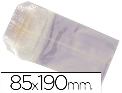 [2028100] BOLSAS CELOFAN 85X190 MM -PAQUETE 100 
