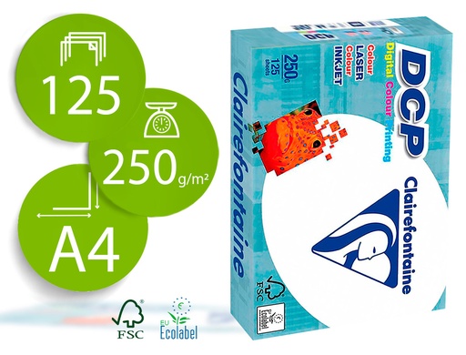 [9072401] DCP - Papel impresión Láser Color 125 Hojas A4 250 Gr (Ref.1857P)