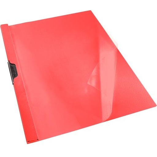 [9934490] ESSELTE - DOSSIER CLIP PVC CLIP FILE A4 pinza METAL 30h ROJO VIVIDA (Ref.563730)