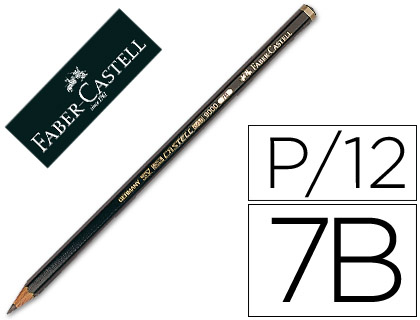 [2073067] FABER CASTELL - LAPICES DE GRAFITO FABER 9000 7B UNIDAD (Ref.9000-7B / 119007)