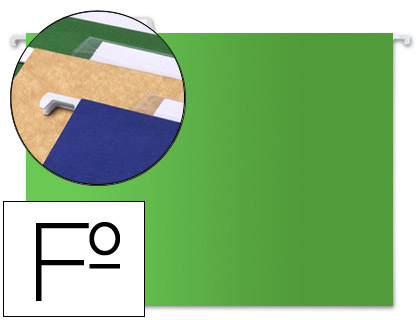 [2042815] LIDERPAPEL - CARPETA COLGANTE FOLIO VERDE (Ref.SF11)