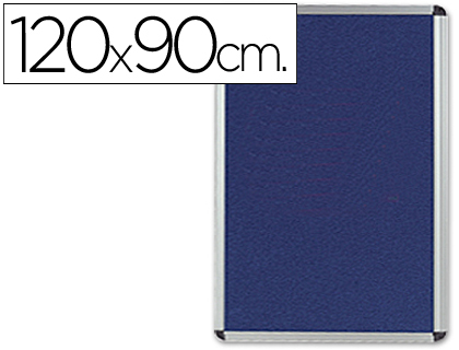 [2043347] Q-CONNECT - TABLERO DE ANUNCIOS MURAL GRANDE FIELTRO AZUL 120X90 CM (Ref.KF01077)