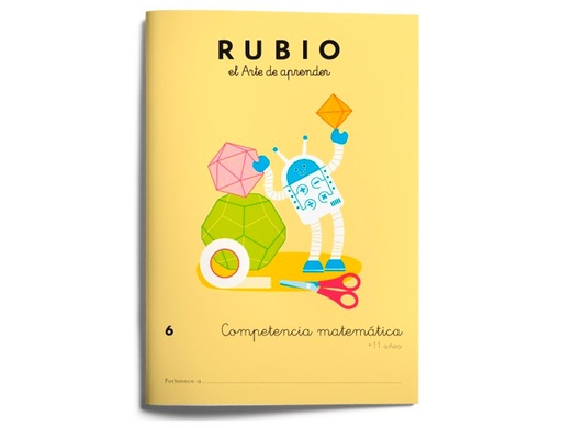 [9162534] RUBIO - Cuaderno competencia matematica 6 (Ref. CM6)