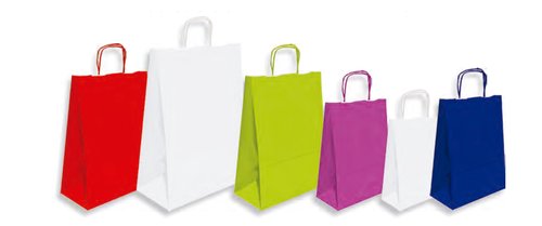 [1226347] Bolsa papel Kraft Paquete 25 Ud 24x32x10 Pistacho 02004111 (Ref.2004011)