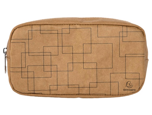 [2162298] EXACOMPTA - Bolso escolar eterneco cuero imitacion vegetal grande rectangular 105x75x205 mm (Ref. 17670E)