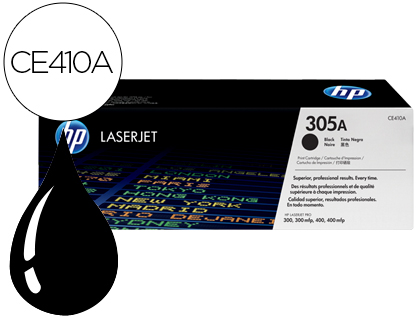 [9059085] HP ( HEWLETT PACKARD ) - Toner Laser ORIGINALES 305A Negro (Ref.CE410A)