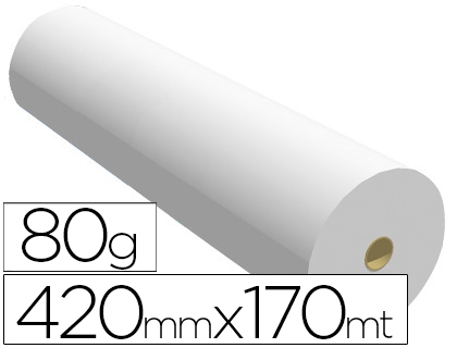 [2073960] PAPEL REPROGRAFIA PPC PARA PLANOS 420MMX170MT 80GR (Ref.06OPA80420170CB)