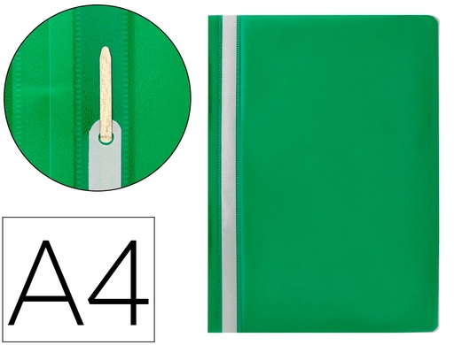 [2032704] Q-CONNECT - CARPETA DOSSIER FASTENER PLASTICO DIN A4 VERDE (Ref.KF01456)