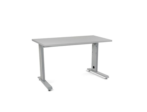 [9073036] ROCADA - Mesa rectangular Serie Metal Estructura en forma de L 120x60cm Gris (Ref.2000AC02)