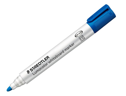 [1720934] STAEDTLER - Marcador pizarra blanca Lumocolor Compact 351 Trazo 2 mm Punta conica Azul (Ref.351-3)