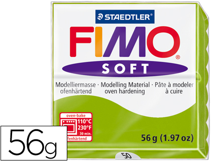 [2054666] STAEDTLER - PASTA FIMO SOFT 56 GR COLOR VERDE MANZANA (Ref.8020-50)