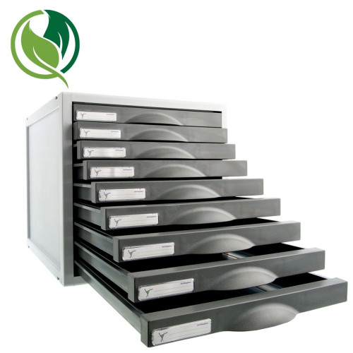 [1280722] ARCHIVO 2000 - Módulo Mod. 9 9 cajones 356X316X303 Grafito Cerrados (Ref.8409CGF)