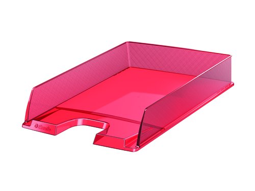 [1804609] ESSELTE - Bandeja de Sobremesa Europost 250X350X65 Roja Poliestireno Apilable (Ref.623601)