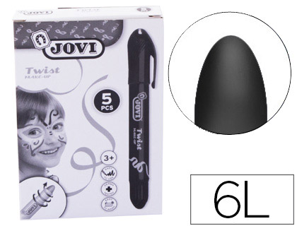 [2073777] JOVI - Barra de Maquillaje TWIST MAKE-UP NEGRO CAJA DE 5 UNIDADES (Ref.19115)