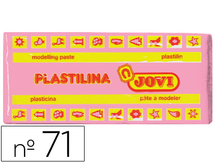 [2022135] JOVI - PLASTILINA 71 ROSA -UNIDAD -TAMAÑO MEDIANO (Ref.71-07)