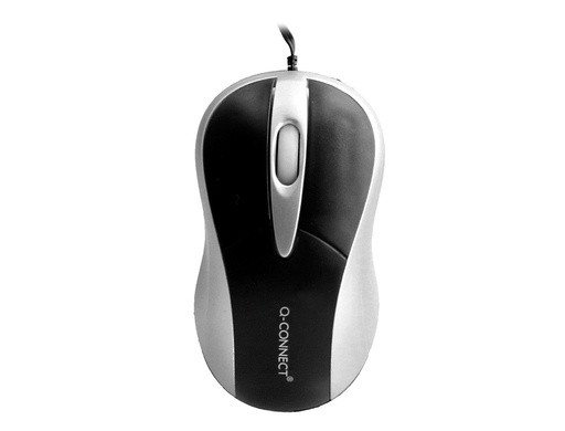 [2037958] Q-CONNECT - RATON MINI OPTICO 800 DPI RETRACTIL USB 1,5 GHZ NEGRO (Ref.KF04369)