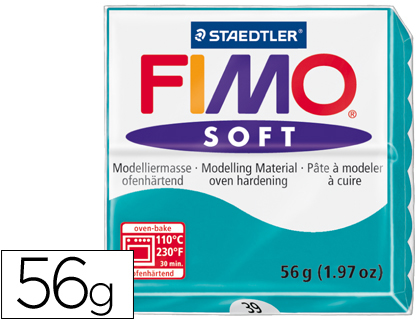[2054663] STAEDTLER - PASTA FIMO SOFT 56 GR COLOR VERDE MENTA (Ref.8020-39)