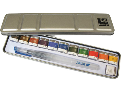 [2150216] ARTIST - ACUARELA START CAJA METAL 12 COLORES SURTIDOS + PINCEL RELLENABLE (Ref.431015700)