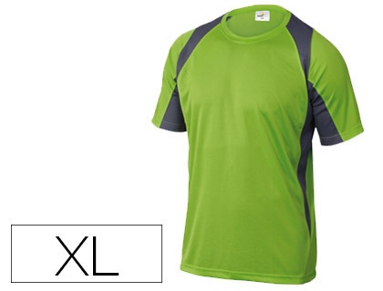 [2075703] DELTAPLUS - CAMISETA POLIESTER MANGA CORTA CUELLO REDONDO TRATAMIENTO SECADO O COLOR VERDE-GRIS TALLA XL (Ref.BALIVG-XG)