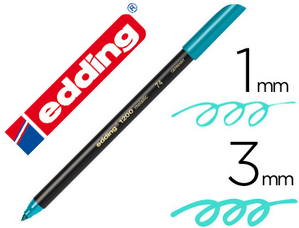[2072072] EDDING - ROTULADOR PUNTA FIBRA 1200 VERDE METALIZADO N 74 PUNTA REDONDO 0,5 MM (Ref.1200-74)