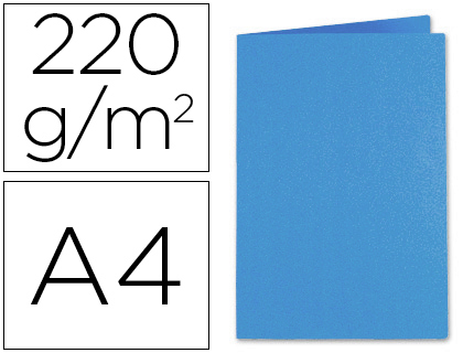[9072807] EXACOMPTA - Subcarpeta Foldyne A4/folio Cartulina reciclada Azul 250 G (Ref.410010E)