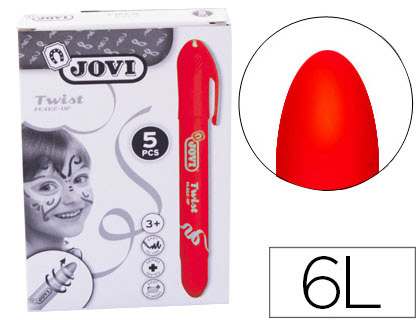 [2073774] JOVI - Barra de Maquillaje TWIST MAKE-UP ROJO CAJA DE 5 UNIDADES (Ref.19105)