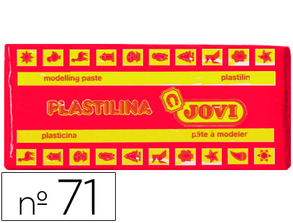 [2022143] JOVI - PLASTILINA 71 RUBI -UNIDAD -TAMAÑO MEDIANO (Ref.71-06)