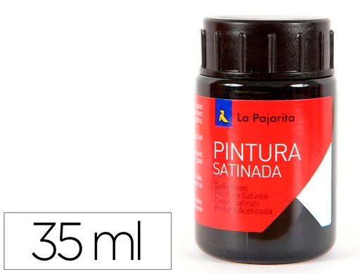 [2010944] LA PAJARITA - PINTURA LATEX NEGRO 35 ML (Ref.L-22)