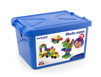 [9068520] MINILAND - Juego super blocks 96 piezas (Ref. 32338)