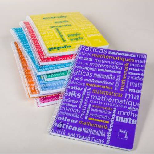 [9931313] PACSA - BLOCK ASIGNATURAS tapa PP Fº 80h CUADRIC.4x4 90g SURTIDO (Ref.16494)