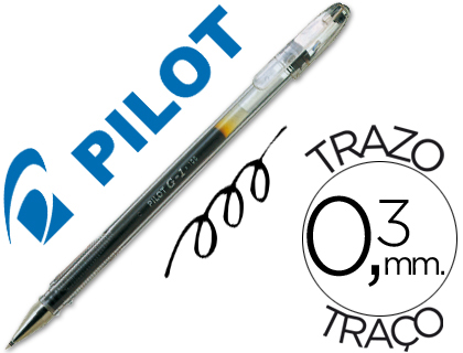 [9096536] PILOT - Roller G-1 Negro Trazo 0,4 mm Tinta gel BL-G1-5T-B (Ref.BLG1-5TB)