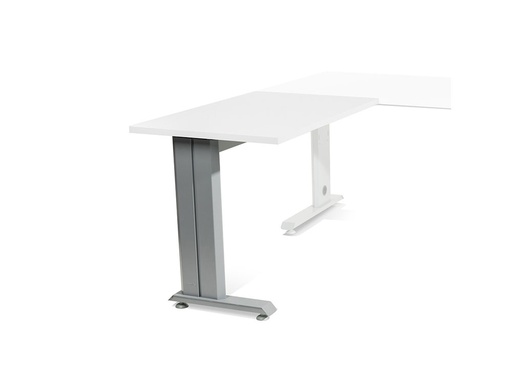 [9073051] ROCADA - Ala Mesa Rectangular Metal Aluminio-Blanca 100X60 (Ref.2102AC04)