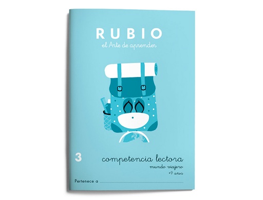 [9162526] RUBIO - Cuaderno competencia lectora 3 mundo viajero (Ref. CL3)