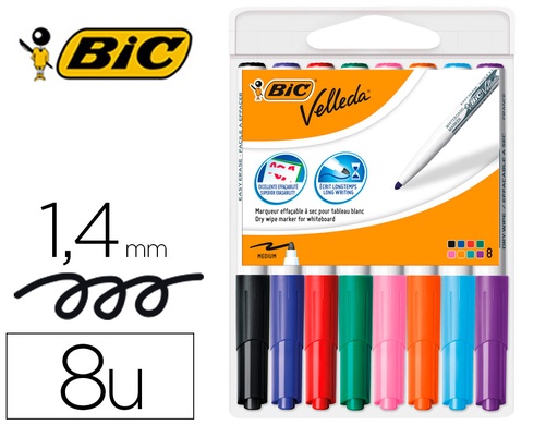 [1937026] BIC - Estuche 8 marcadores 1741 (Ref.1199001748)