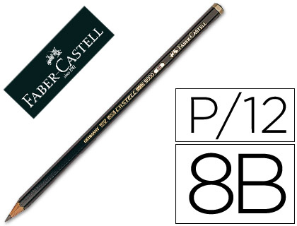 [9073066] FABER CASTELL - Lápiz 9000 GRADUACIÓN 8B (Ref.119008)