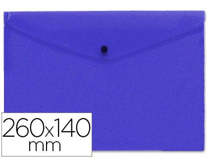 [2050390] LIDERPAPEL - CARPETA DOSSIER BROCHE POLIPROPILENO TAMAÑO SOBRE AMERICANO 260X140 MM AZUL (Ref.DS54)