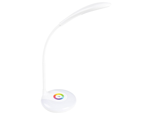 [2011448] LIDERPAPEL - Lampara infantil sobremesa recargable abs 16 led 3.7w sensor 3 niveles color blanco (Ref. LM01)