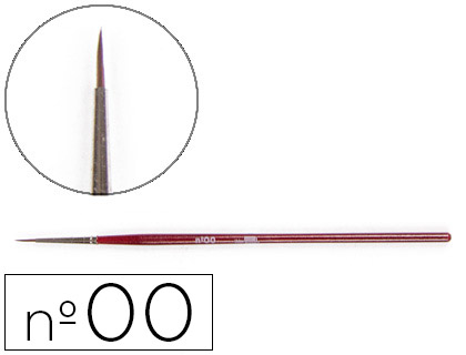[2005970] LIDERPAPEL - PINCELES ACUARELA Nº00 -VIROLA CROMADA PELO ENGOMADO (Ref.PI00)