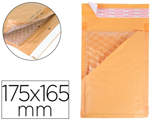 [2072797] Q-CONNECT - SOBRE BURBUJAS CREMA CD 175 X 165 MM CAJA DE 100 (Ref.KF16588)